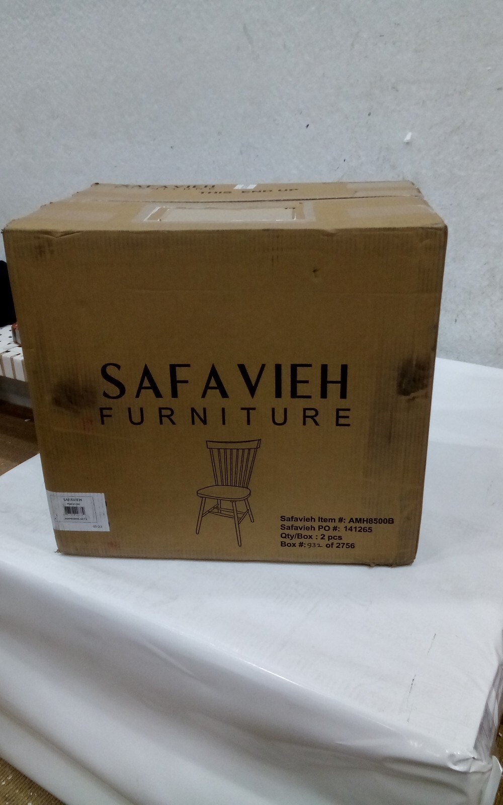 Safavieh PARKER SPINDEL SIDE CHAIR, Reduced Price 2172726147 AMH8500B