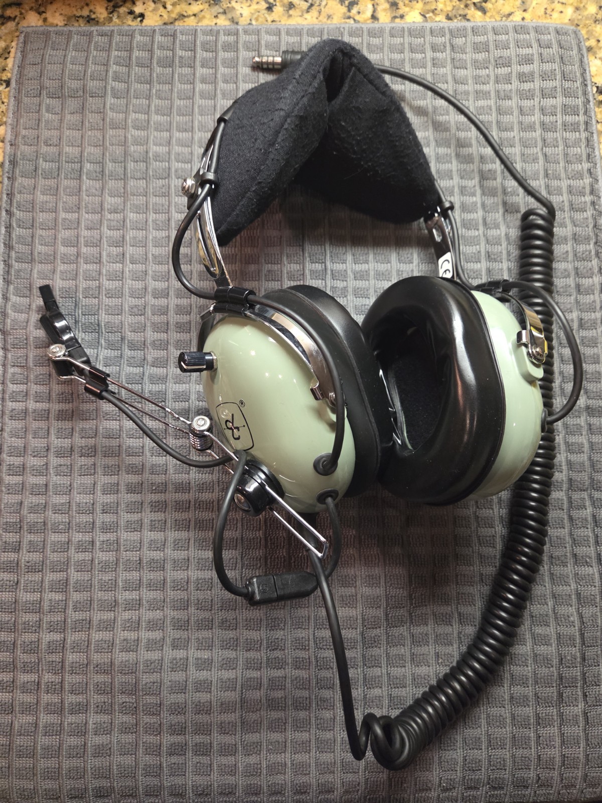 USED David Clark H10-76 Military Aviation Headset Headphones w/ Microphone--USED