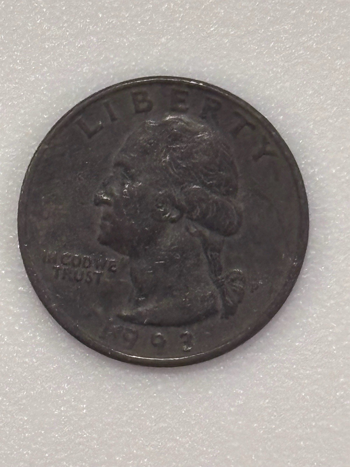 1993 P Washington Quarter Black Beauty + Cud Clad Error