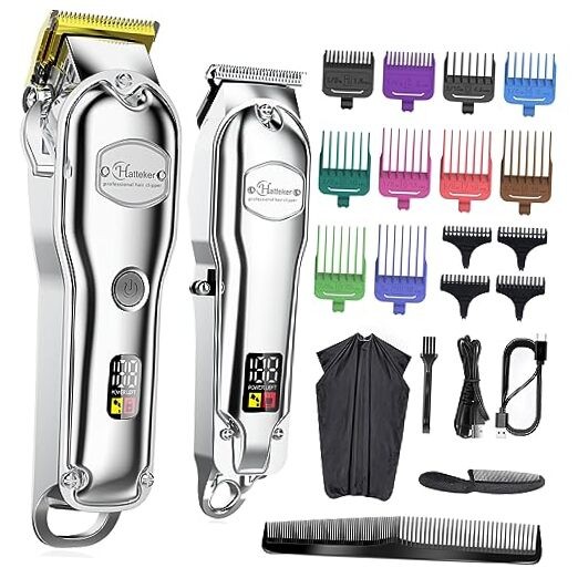 Hatteker Hair Clipper for Men IPX7 Waterproof Cordless Barber Clipper for Hair