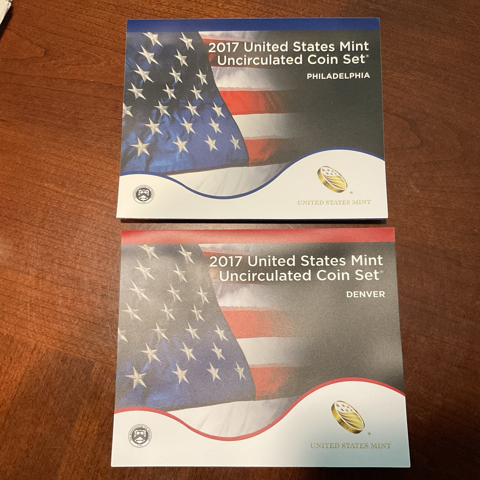 2017 2 US Mint Uncirculated Sets - Philadelphia and Denver - 10 Coins Each Set