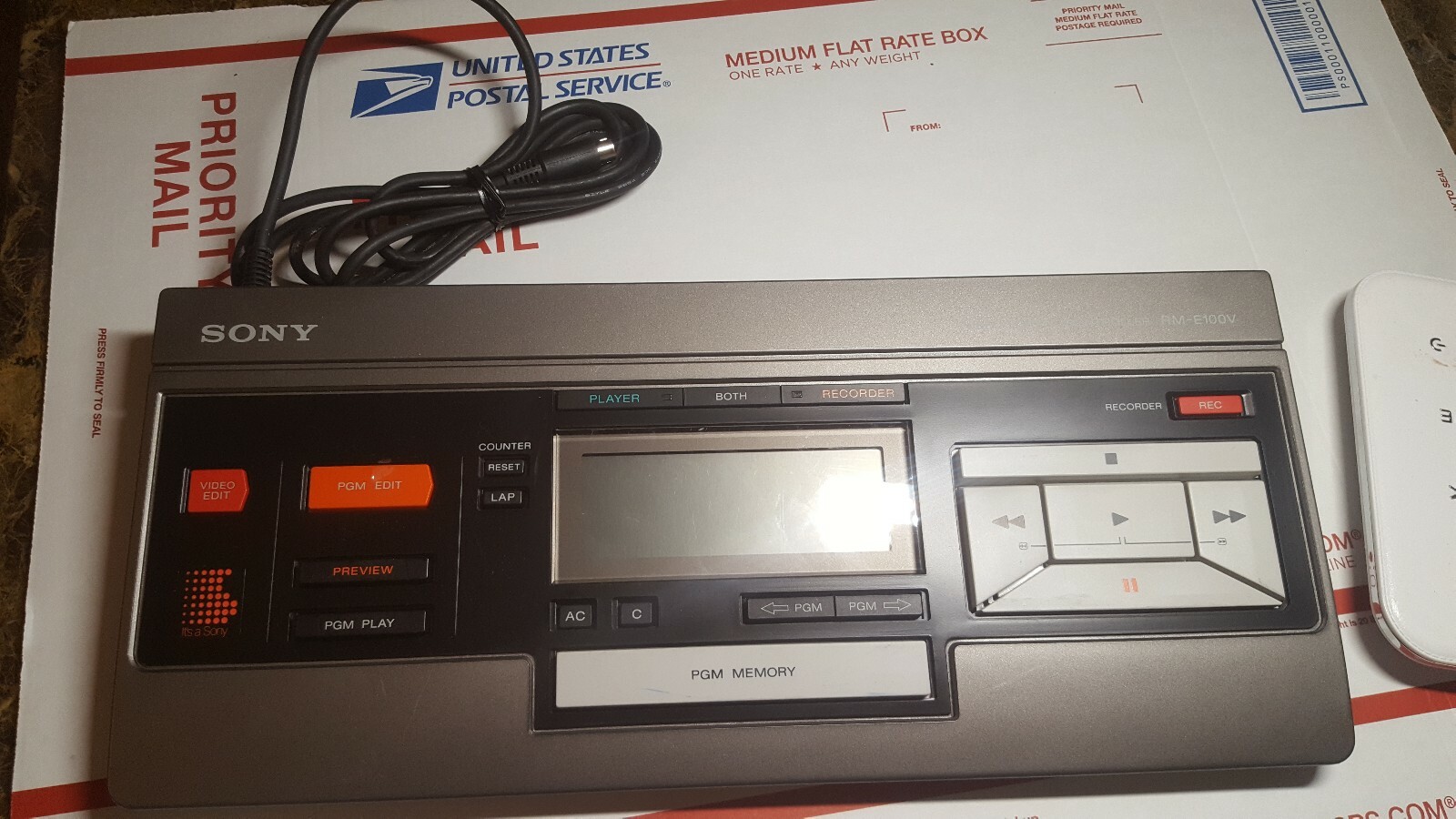 Vintage Sony RM-E100V Analog Video Editing Controller