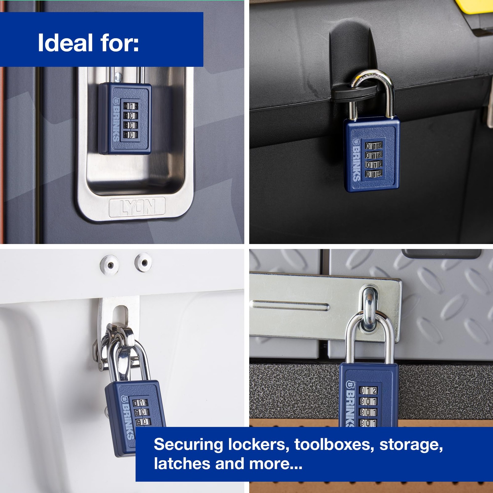 - Resettable - Body Chrome Plated Shackle Navy