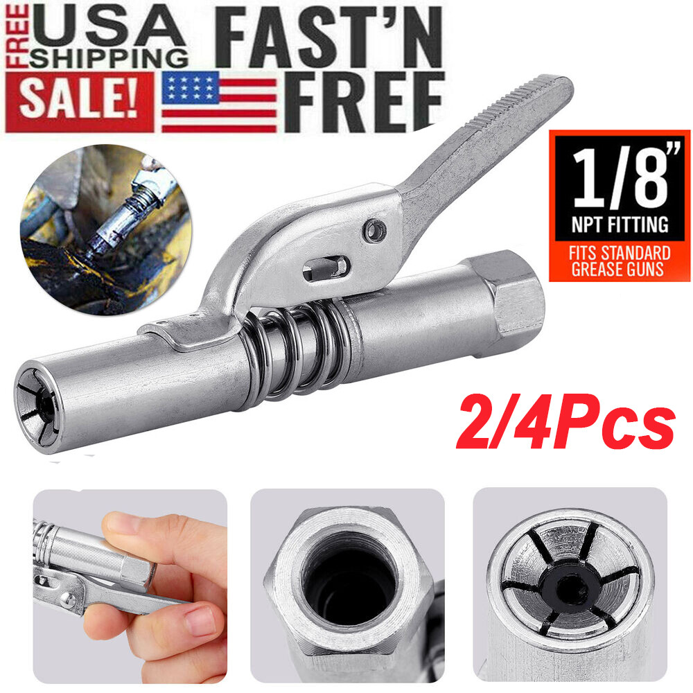 Lock Nozzles Grease Gun Coupler 12,000 PSI Quick Release ,not leak High-Pressure