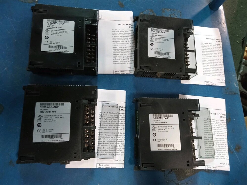 OPENED GE Fanuc IC693MDL340F PLC Output Module, 120VAC, 0.5A, 16-Pt