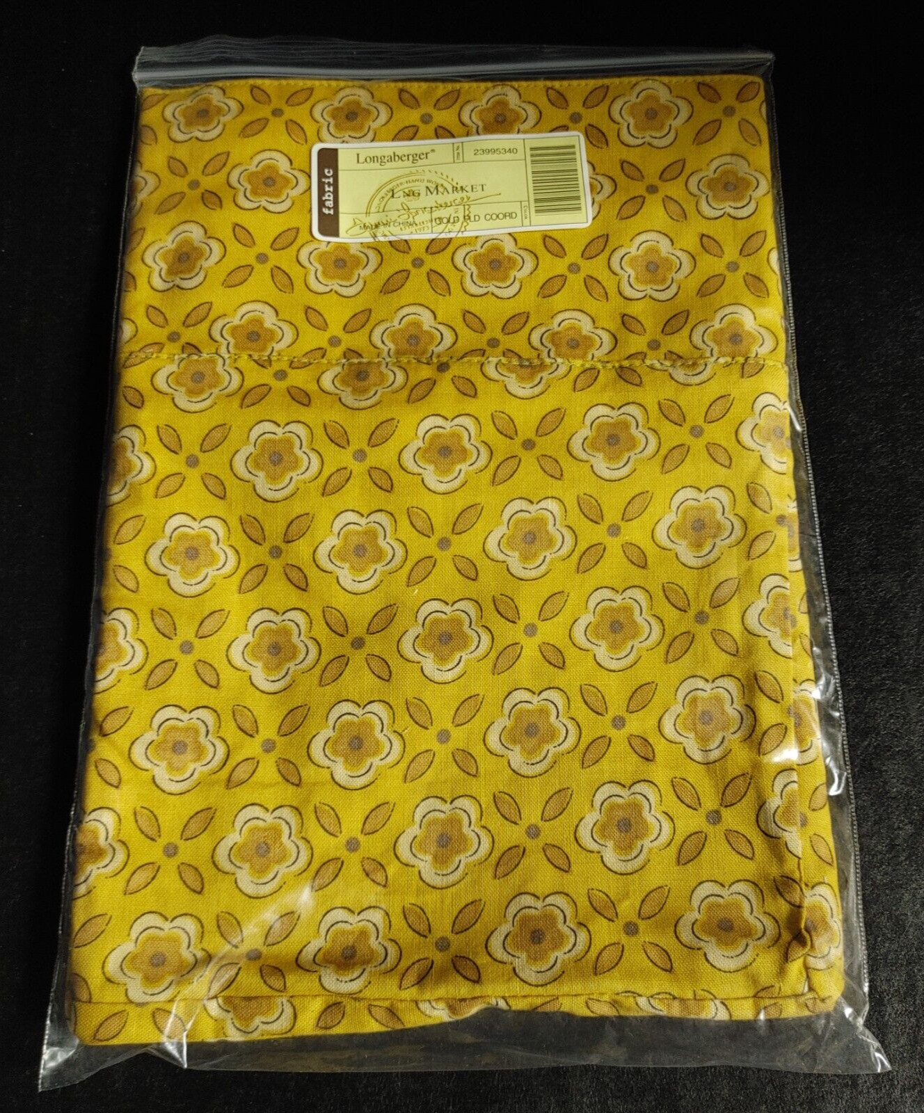 Longaberger Long Market Fabric Basket Liner - Golden Fields Coordinate #23995340