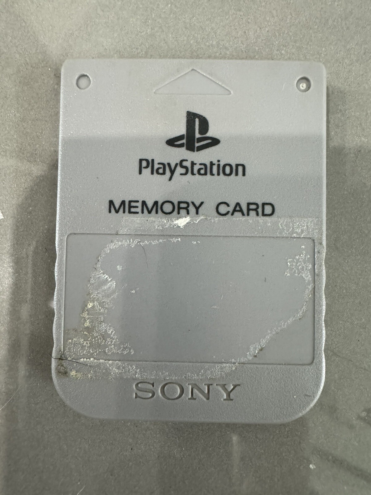 Official Sony PlayStation Memory Card OEM Gray PS1