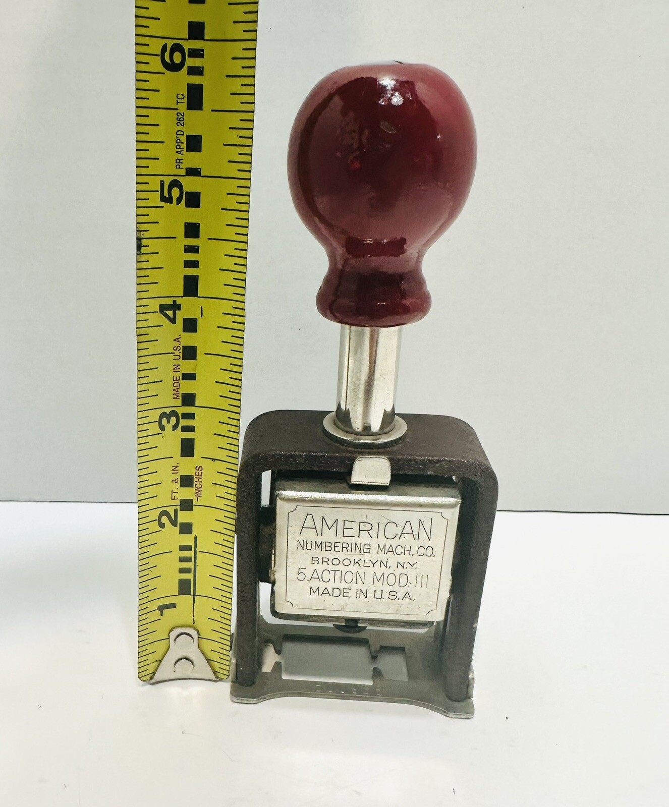 Vintage American Numbering Co. Numbering Machine Model 111