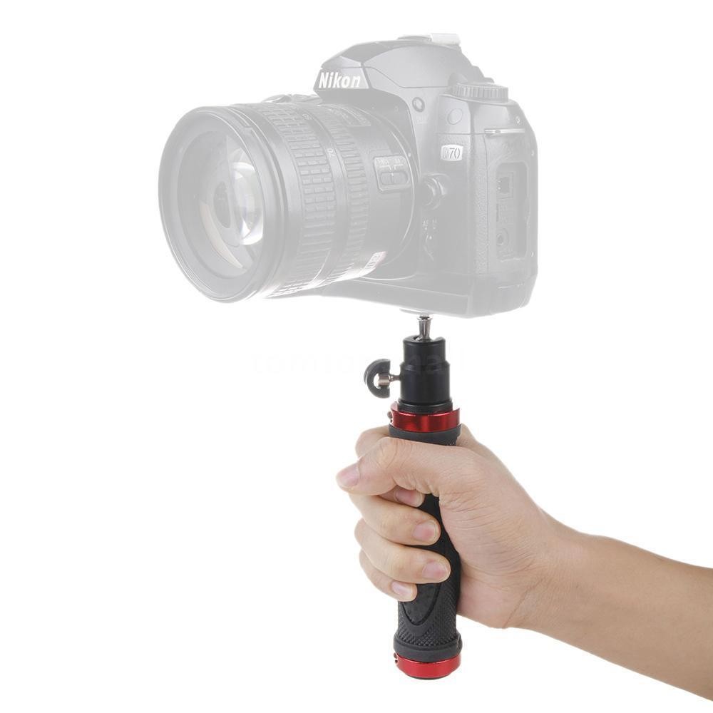 1/4" Handheld Handle Hand Grip Holder Tripod Stabilizer for DSLR Camera Light