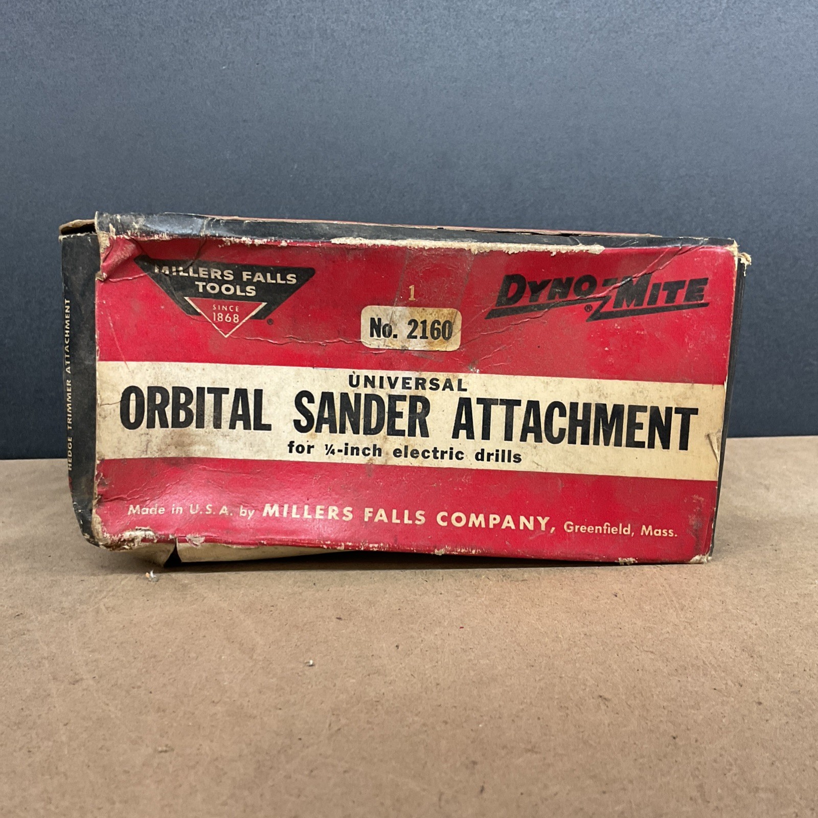 Miller Falls Tools Universal Orbital Sander Attachment 1/4” Electrical Drill NOS