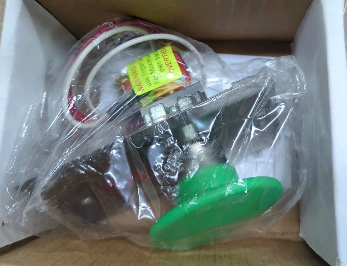 Dortronics 5216-MP23DA/GxE1 Pneumatic Push To Exit Button (Green) NO/NC