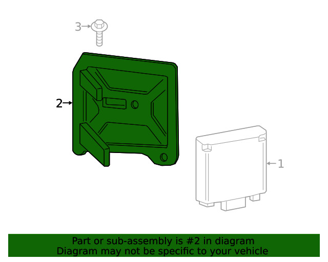 Genuine Ford Blind Spot Detection System Warning Sensor Bracket LC3Z14D189B