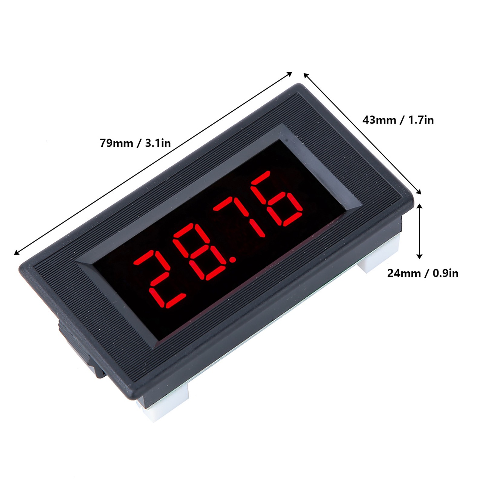 5135A DC5V DC Voltmeter Digital Panel Meter With Red LED (DC500mV/DC1V/DC2V)
