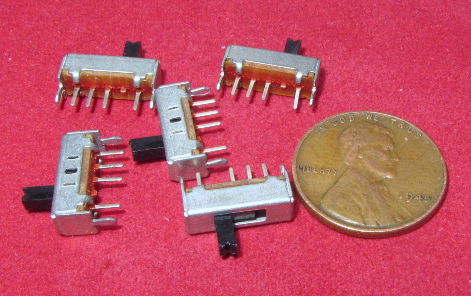 5 Pieces YSC SS1301 3 Position Mini Slide Switch SP3T ON-ON-ON 300mA 50V DC SPTT