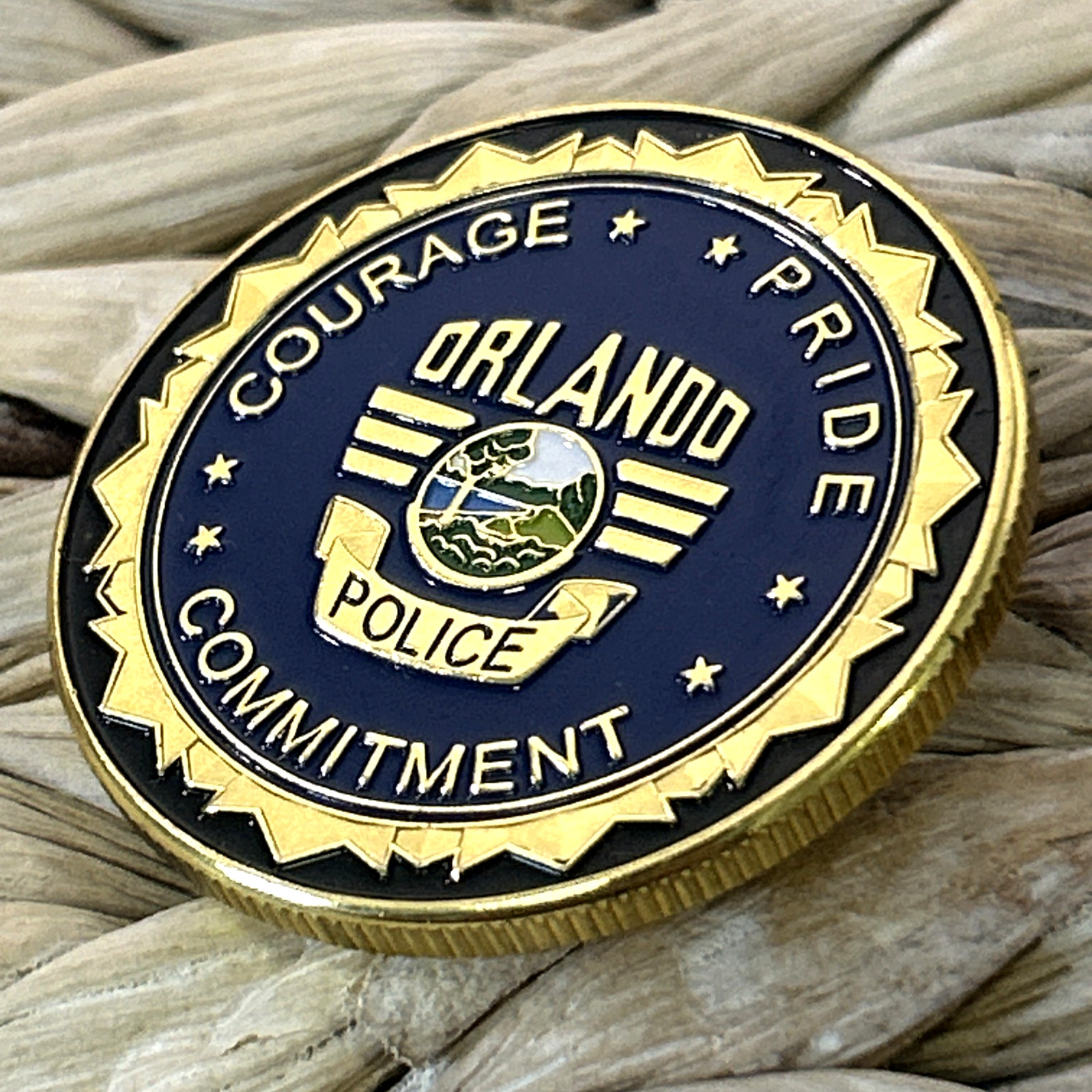 ORLANDO FLORIDA POLICE St. Michael Challenge Coin Gift