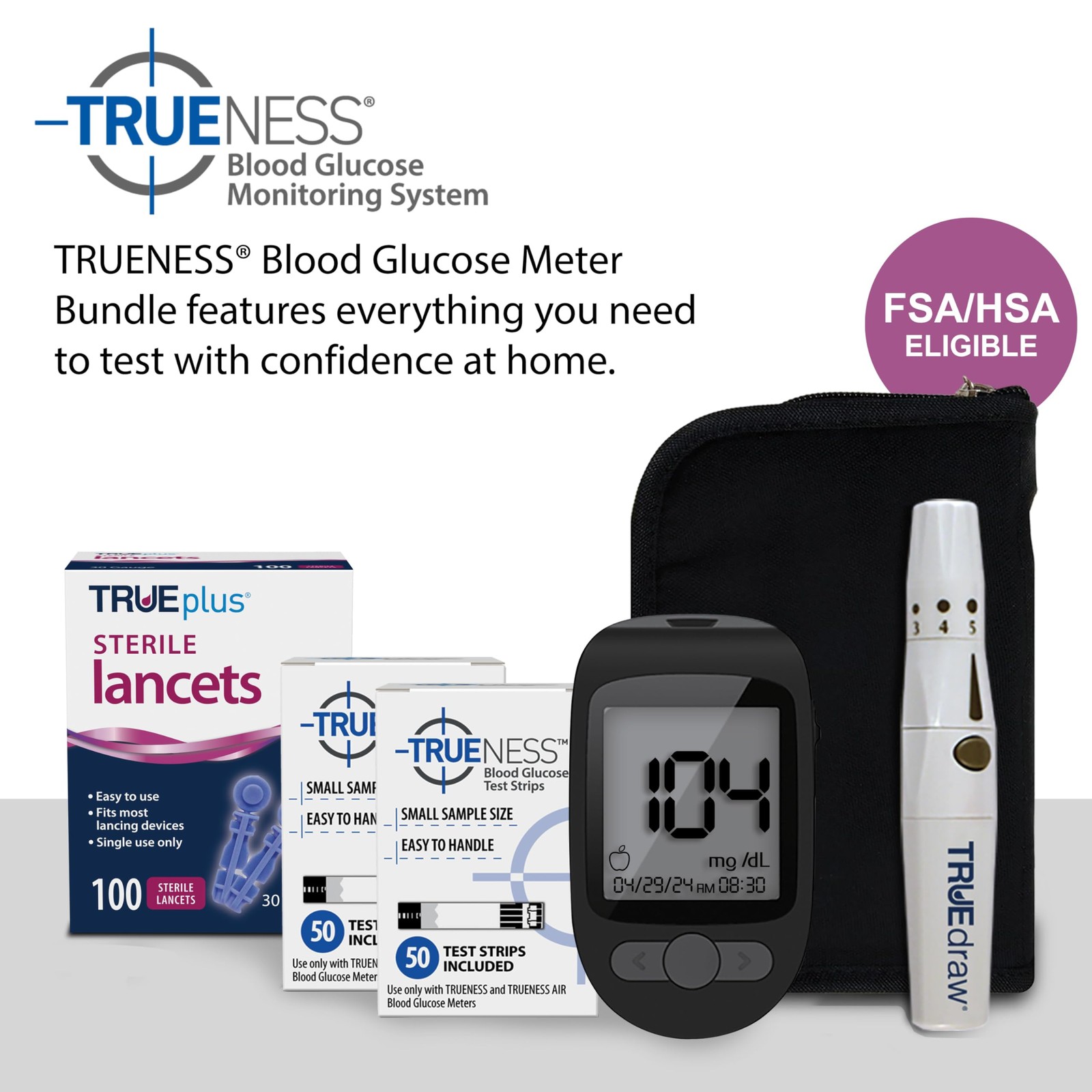 TRUENESS Blood Glucose Meter Bundle -