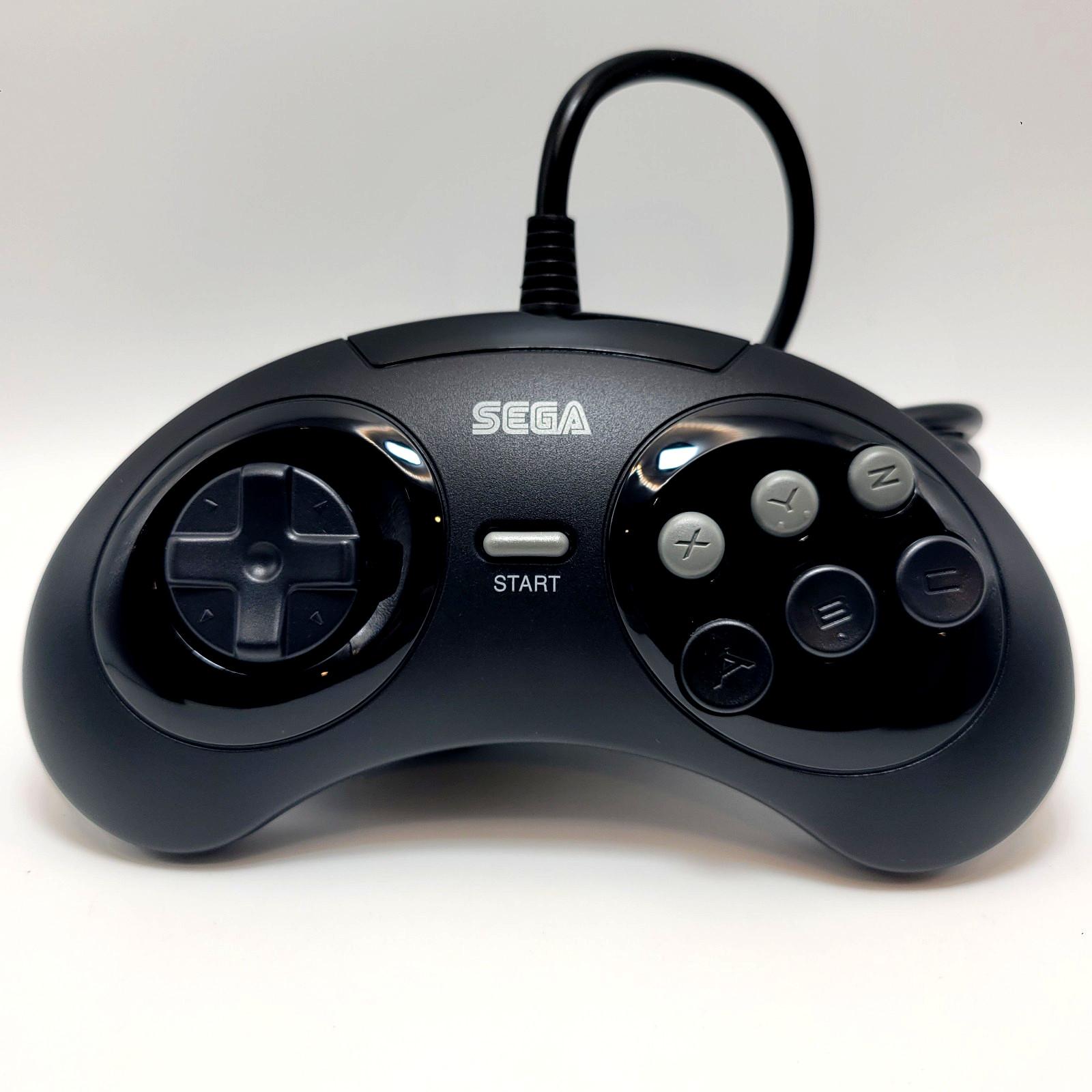 Retro-Bit Official Sega Genesis Controller 6-Button Arcade Pad - Black