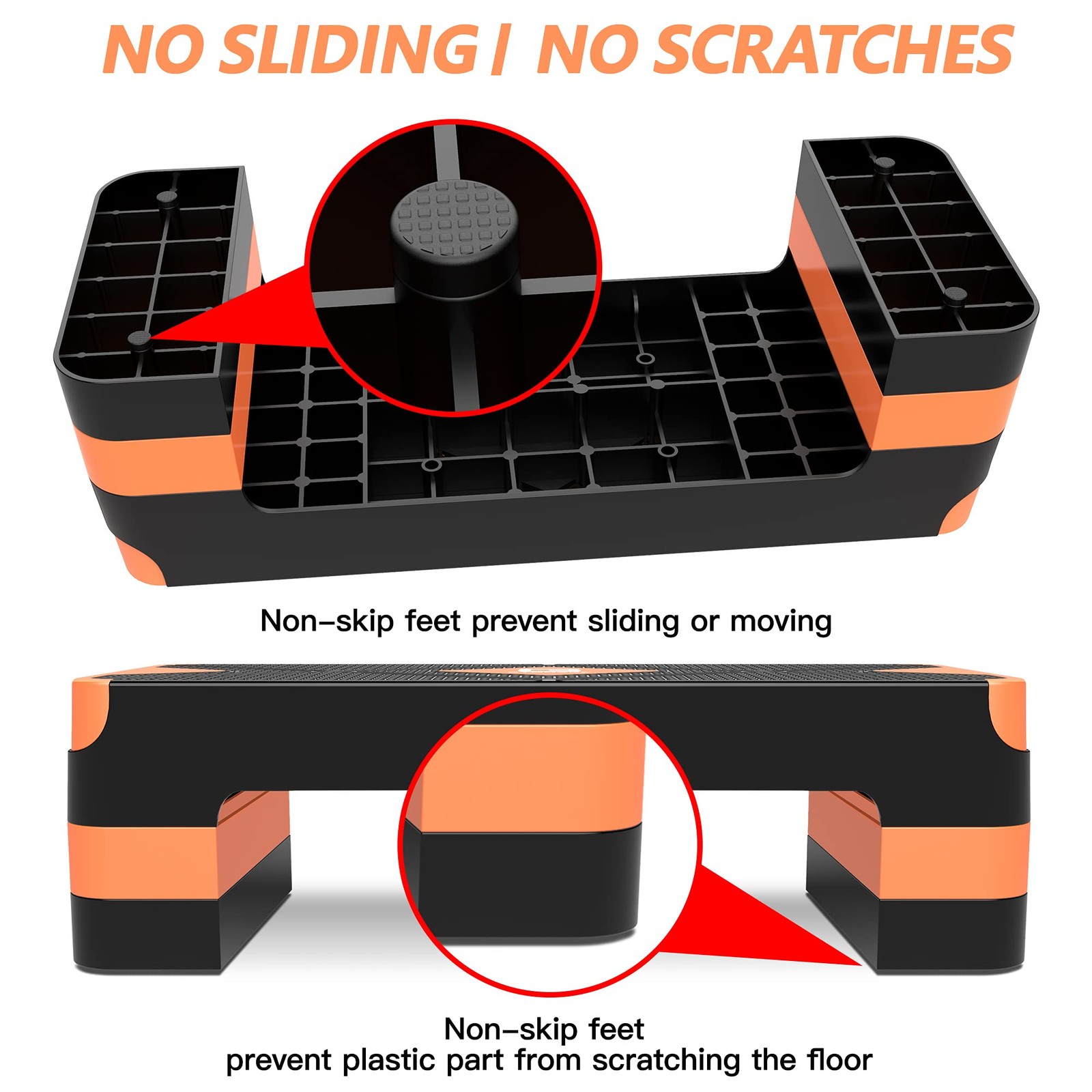 Aerobic Exercise Step, Adjustable Aerobic Stepper for Exercise, Workout Step ...