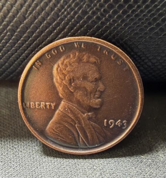 1943 Lincoln Wheat Cent Penny Rare Sought As shown in the figure