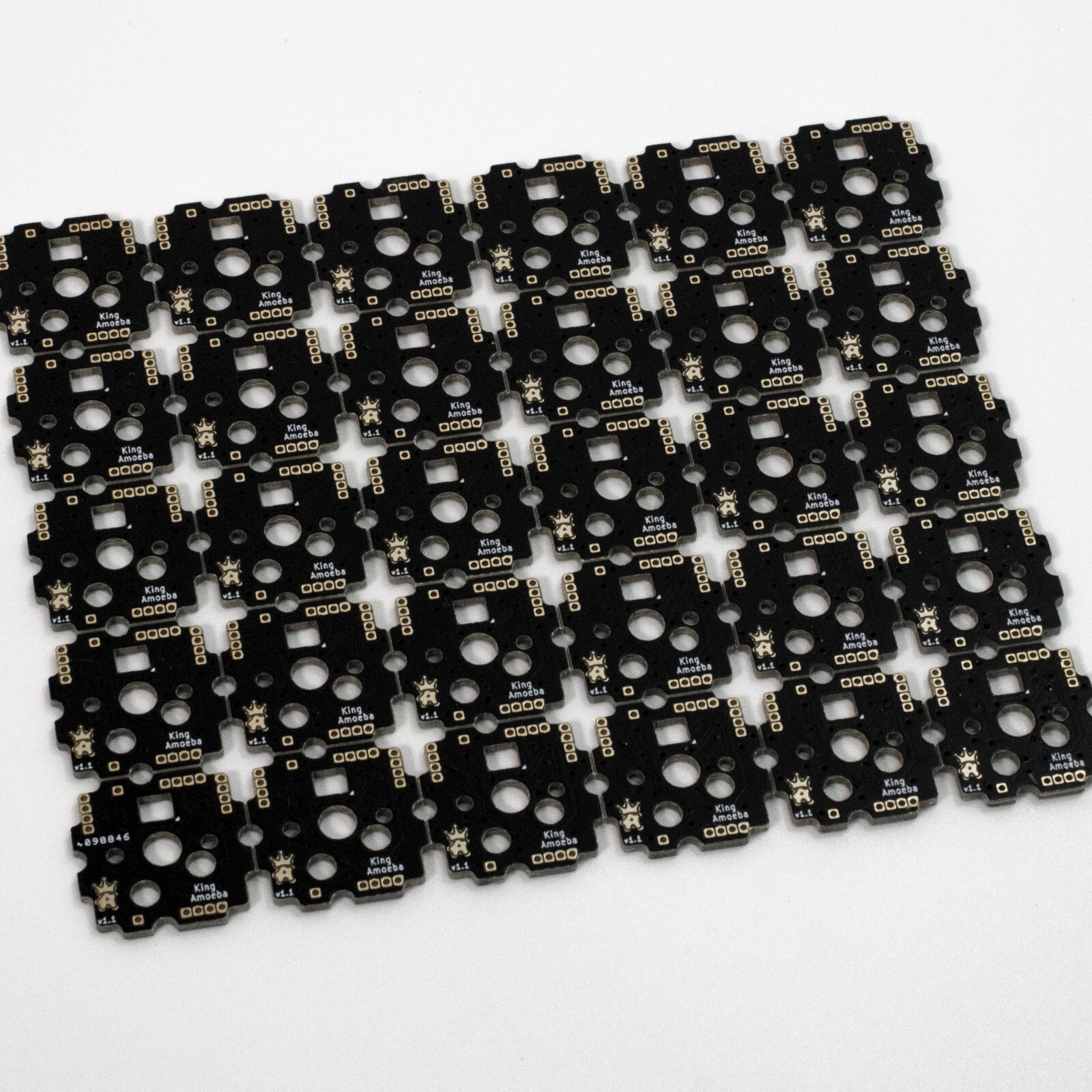 Amoeba King Single-Switch PCB — Single Key PCB, Handwired, Mechanical Keyboard