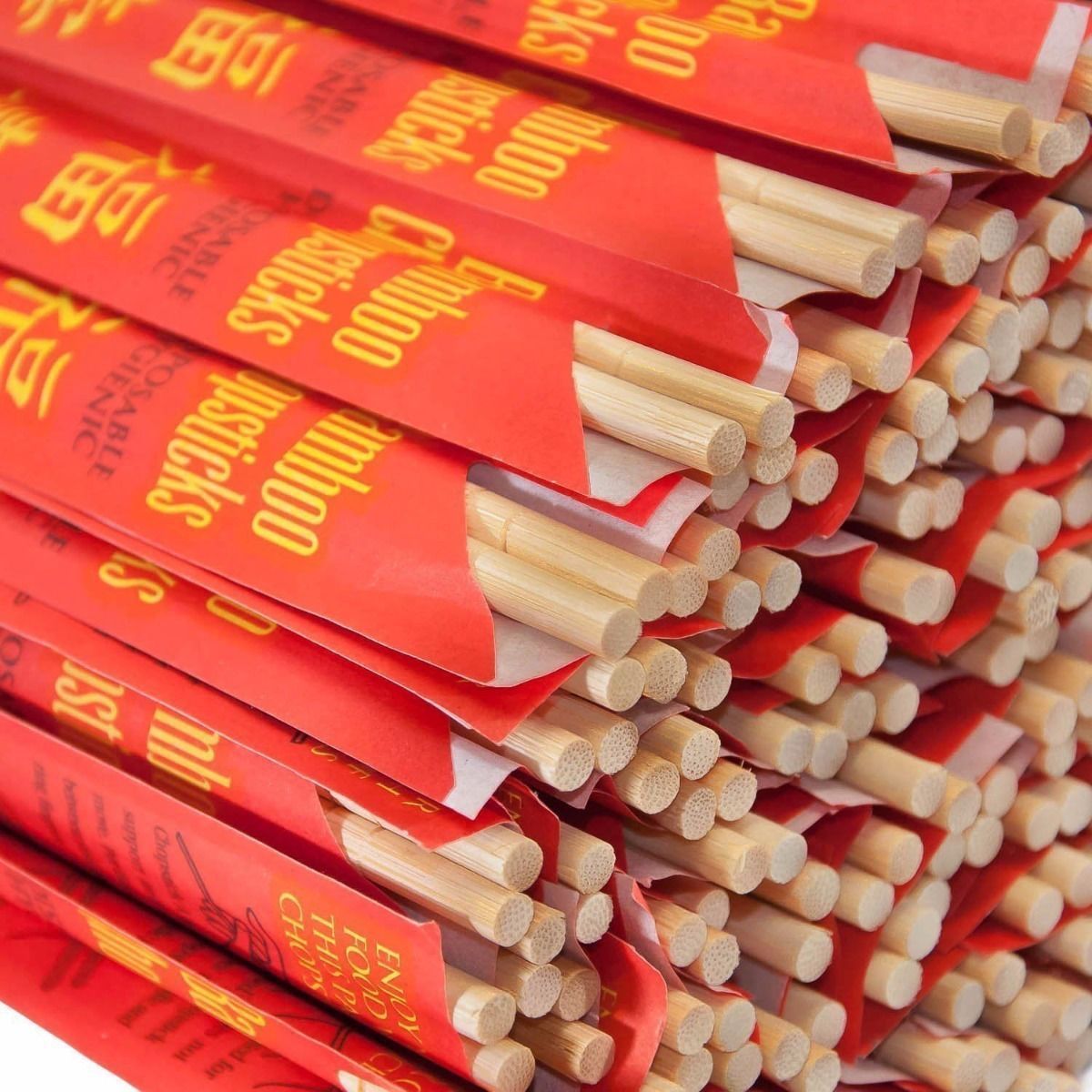 Kari-Out Chopsticks Bamboo 9" Individually Wrapped 5-100 Pair Free Ship US Only