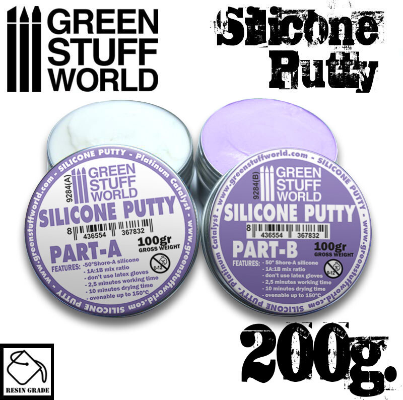Violet Silicone Putty 200gr - Resin Putty Modelling Figures Figurines Moulds