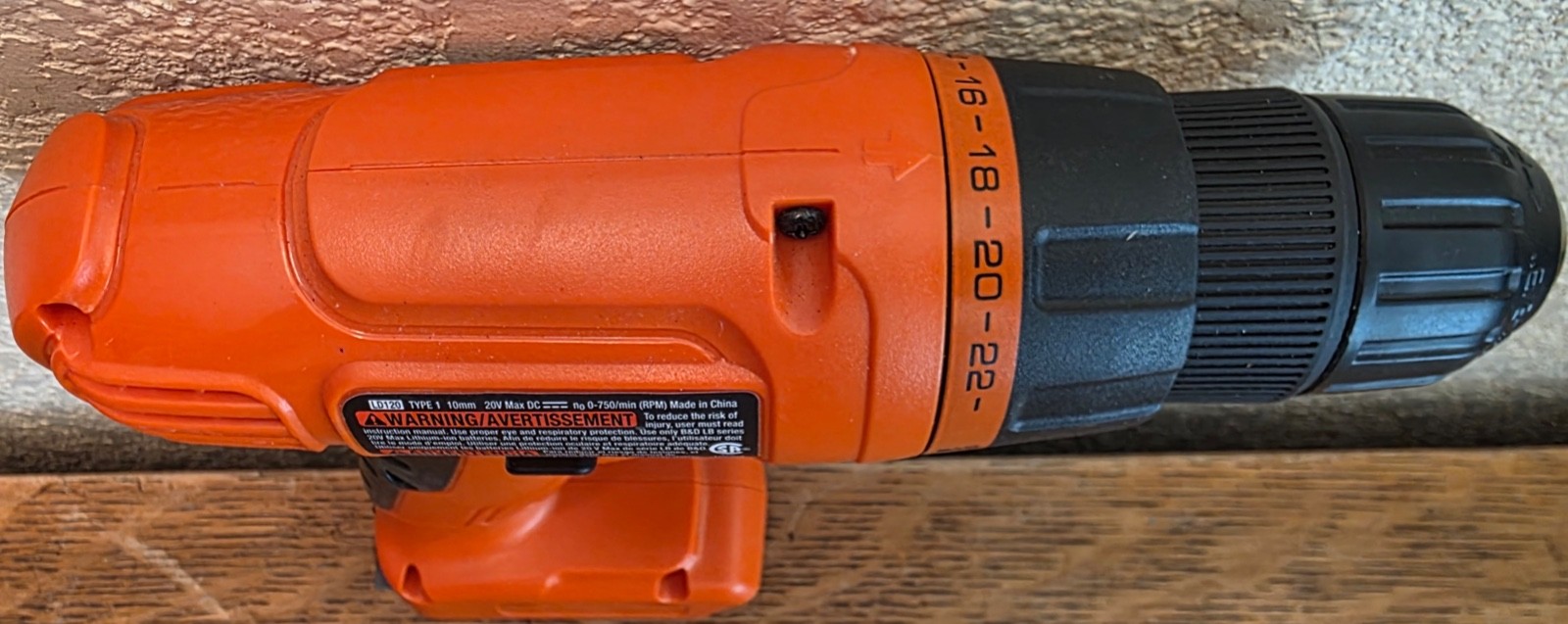 BLACK+DECKER 20V Max Cordless Drill/Driver LD120 / Tool ONLY EUC