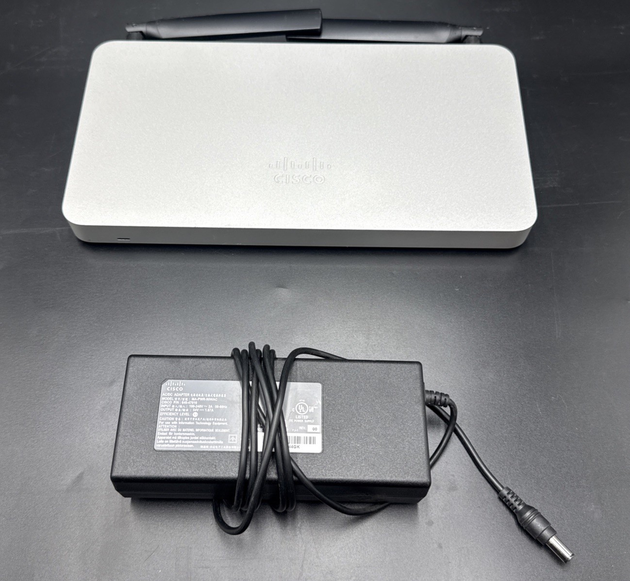 CISCO MERAKI MX68CW-HW-NA Firewall Security Appliance /w Adapter *Unclaimed*
