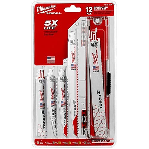 Milwaukee 49-22-3329 SAWZALL Ultimate Demolition Blade Set 12pc