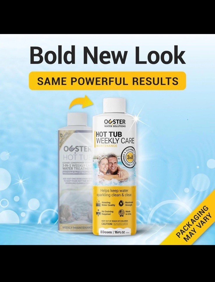 Ouster Hot Tub Weekly Care Maintenance 3 In 1 Pool Spa Cleaner 4 Doses 16oz