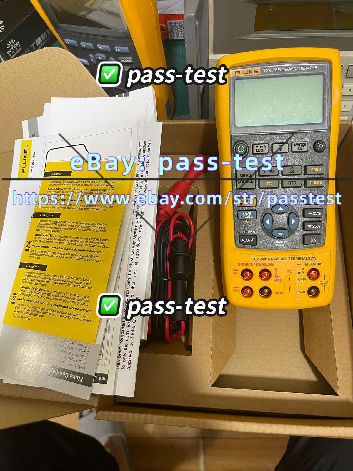 Fluke 726 Precision Multifunction Process Calibrator/ Good function