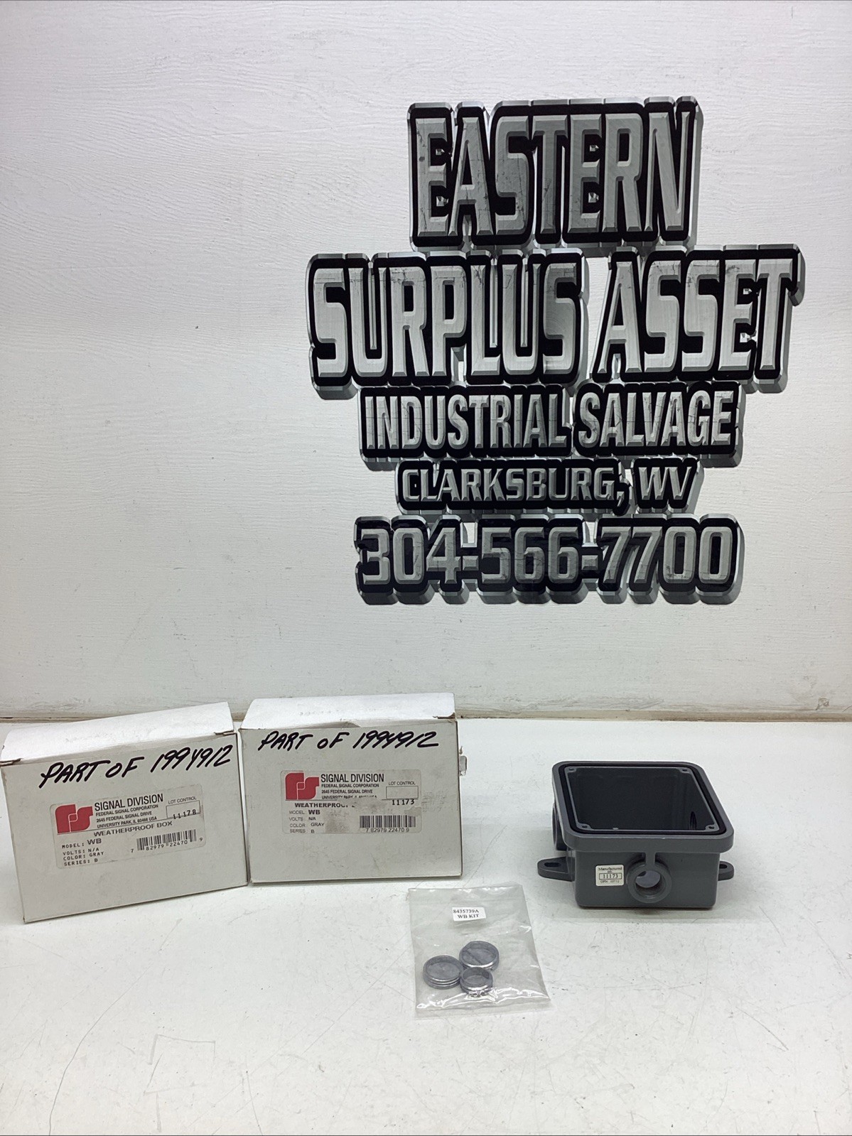 Lot Of 2 Federal Signal Weather Proof Box Model WB Ser. B NIB