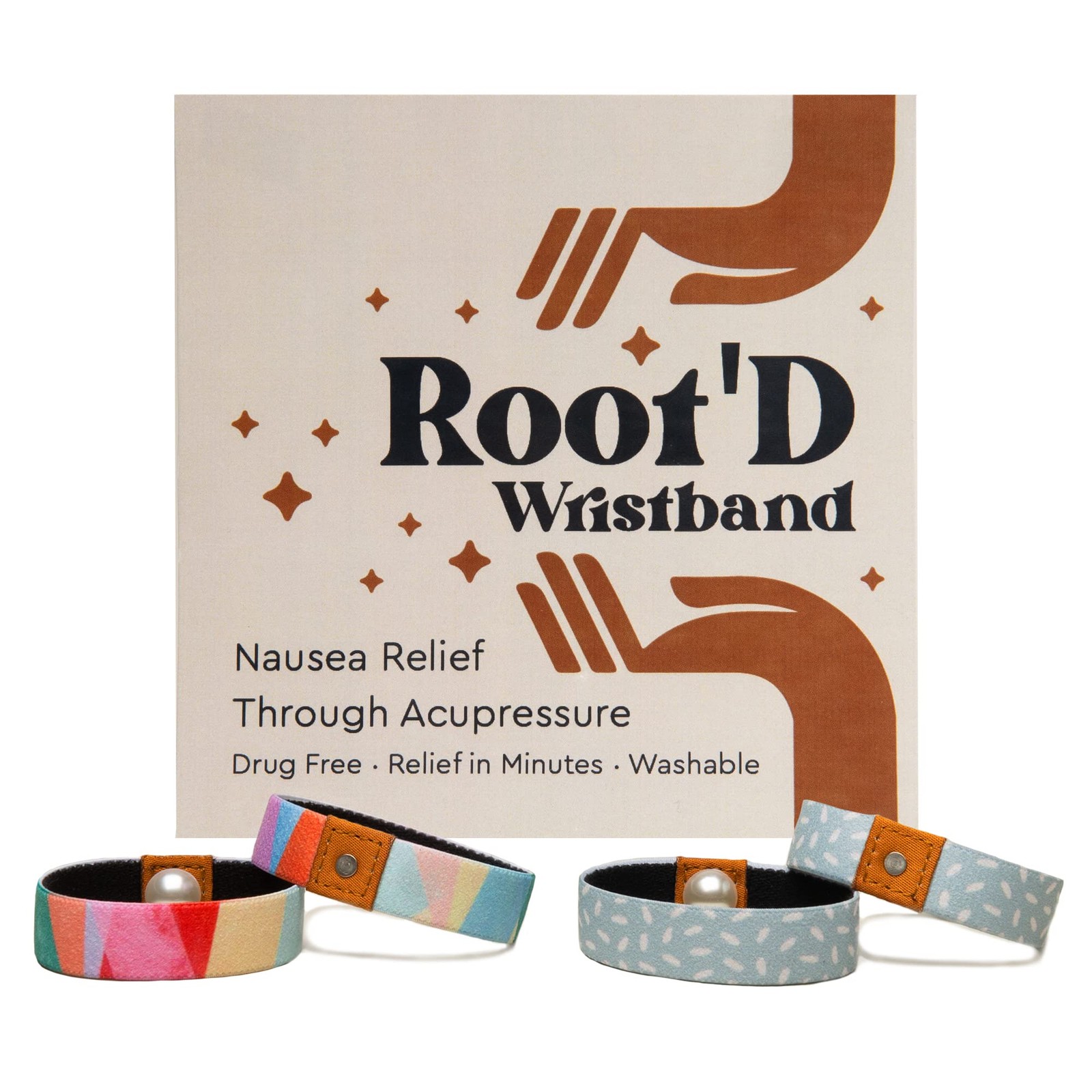 Root'd Anti Nausea Wristband | Motion Sickness Bands, Morning Sickness Relief...