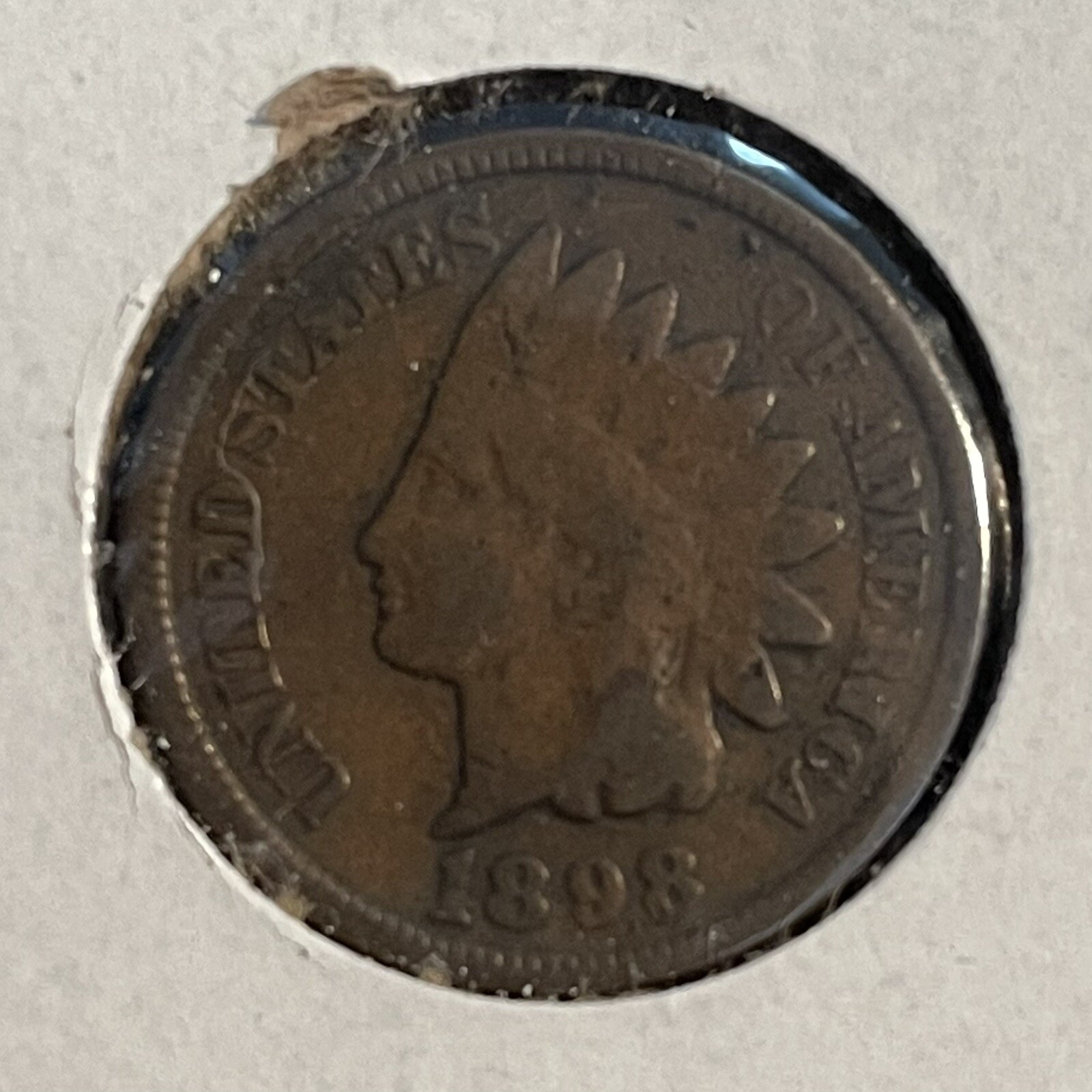 1898 1C BN Indian Cent