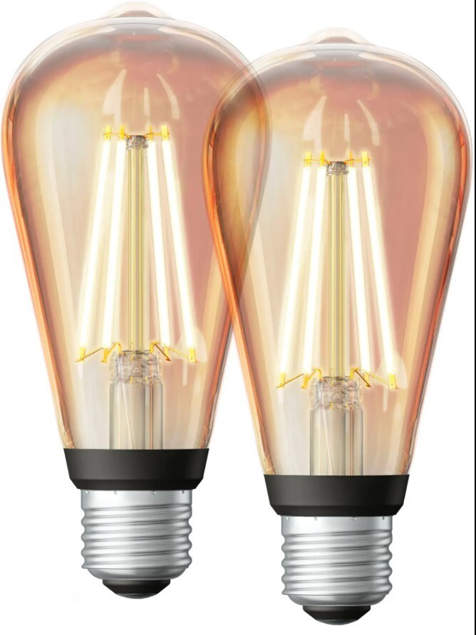 NEW 2-Pack Sengled Smart Edison Filament LED 60W Bulbs 2000k Warm Amber Retro