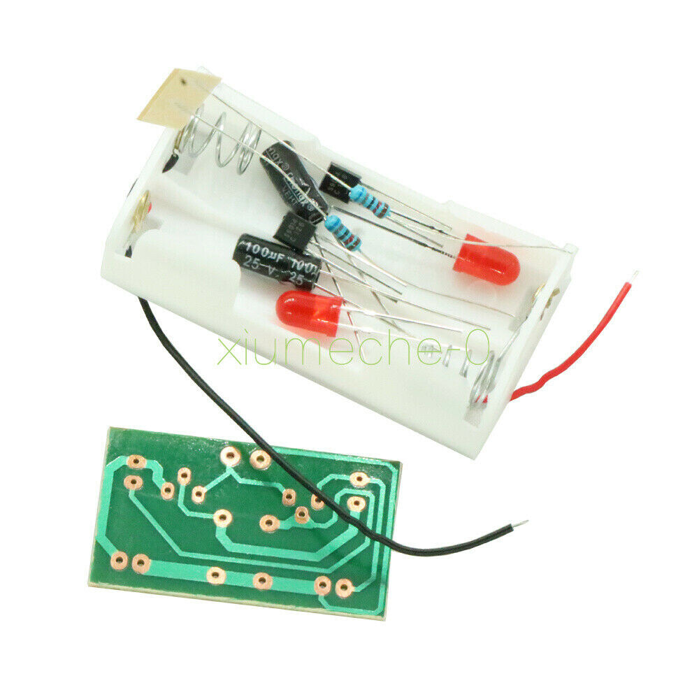 Triode Transistor Multivibrator LED Flash Light Electronic Circuit kits Training
