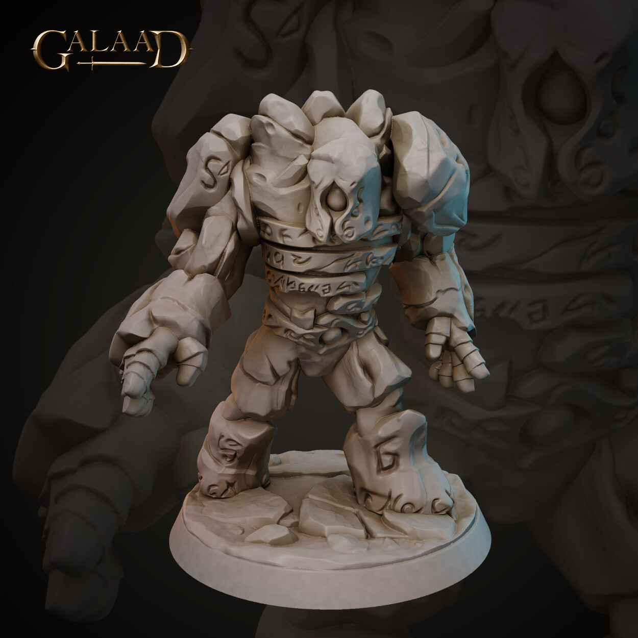 Golem A - Monster  - Galaad Miniatures - Dungeons and Dragons
