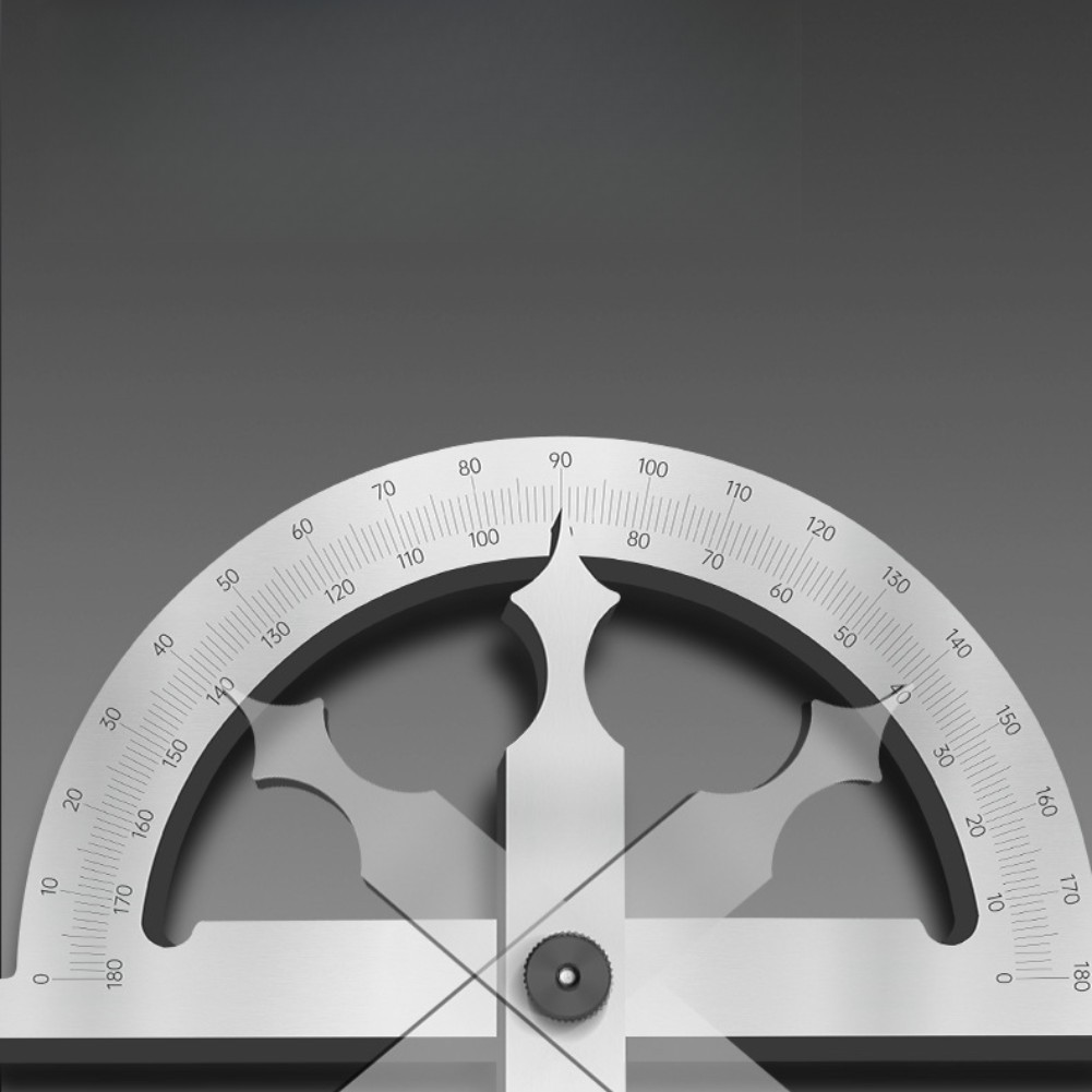 Angle Protractor Ruler with Clear Bidirectional Scale 0 to 180 Degrees