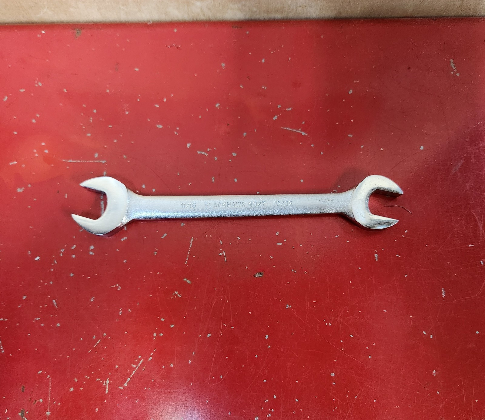 Blackhawk USA SAE 19/32" x 11/16" Open Ended Wrench 4027 NOS Vintage