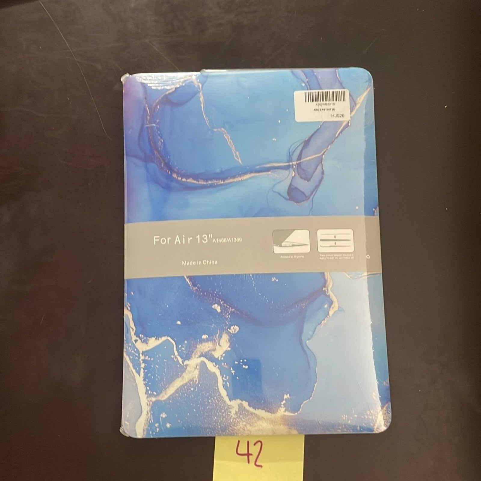 MacBook Air 13” blue watercolor design hardshell case