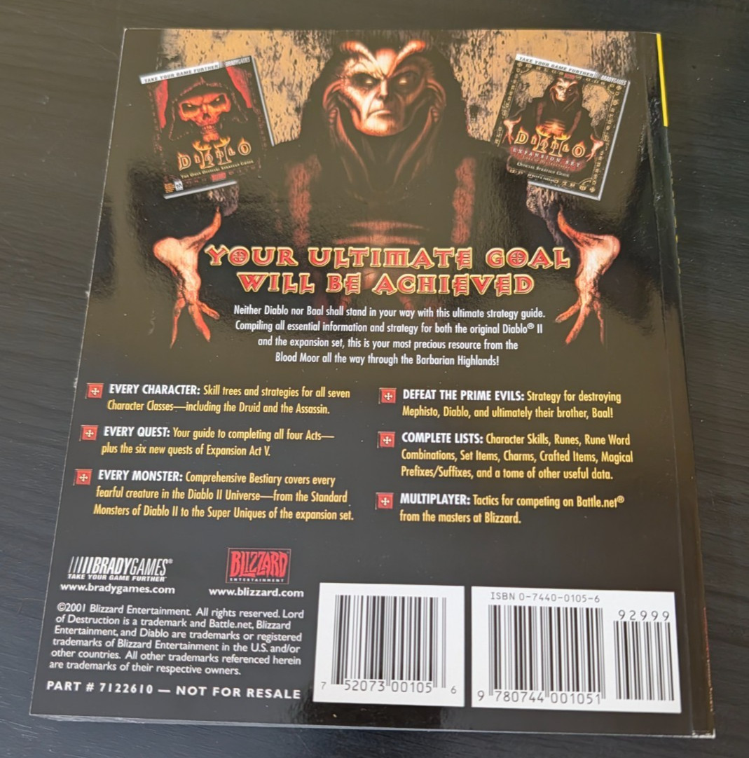Diablo II Bradygames Ultimate Strategy Guide - Guide Only