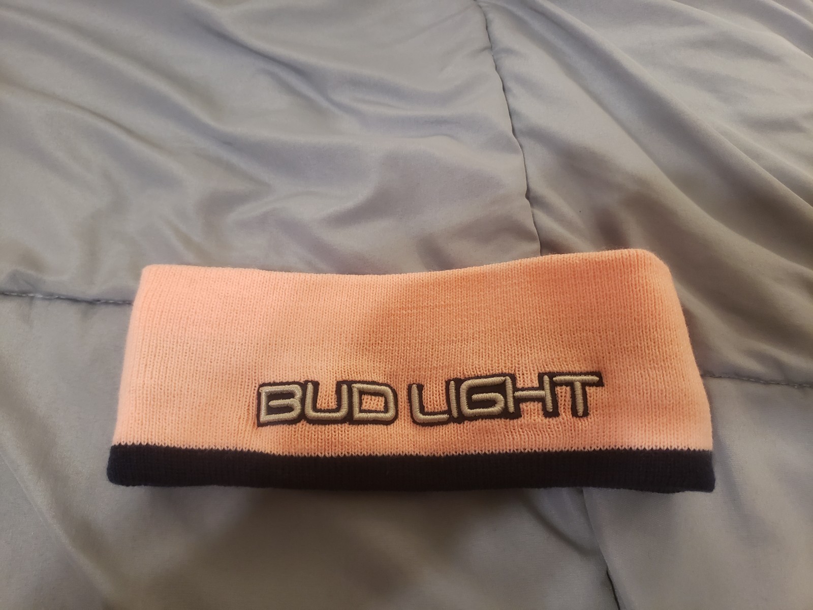 BUD LIGHT Knit Winter Warm Headband Ear Warmer The Game One Size Pink