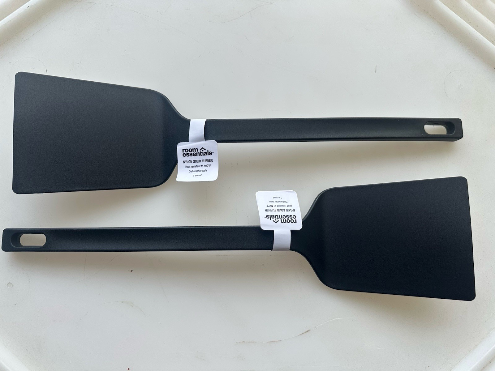 2 New Room Essentials Nylon Kitchen Turner Spatula Black In Color Qty-2