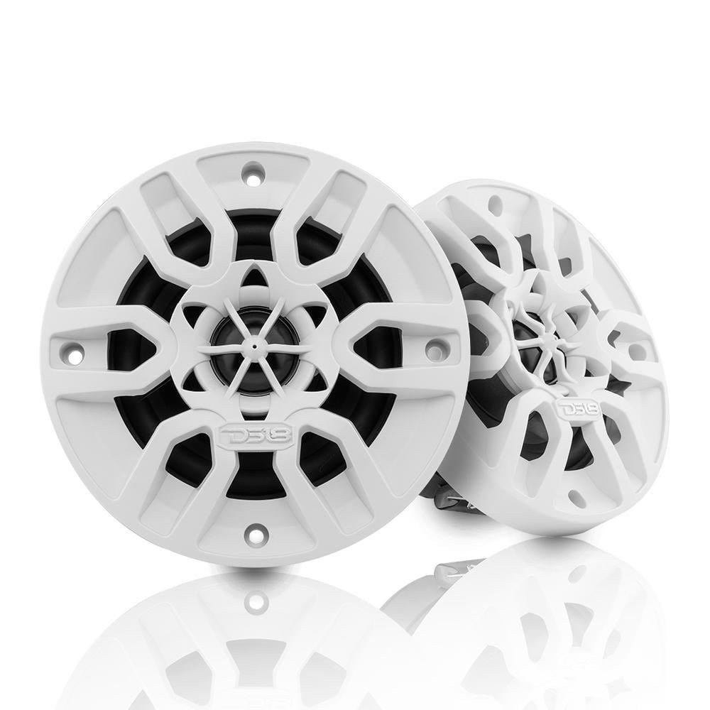 DS18 MP4/WH 4" 2-Way 150W Max 4-Ohms Marine Audio Speakers (Pair) - White
