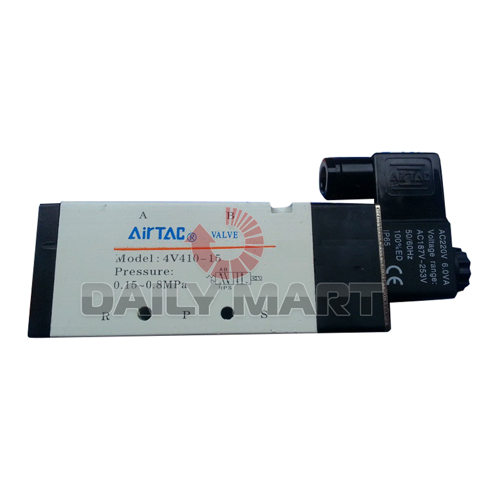 New AIRTAC 4V410-15 110VAC Pneumatic Solenoid Magnetic Valve 2 Position 5 Way