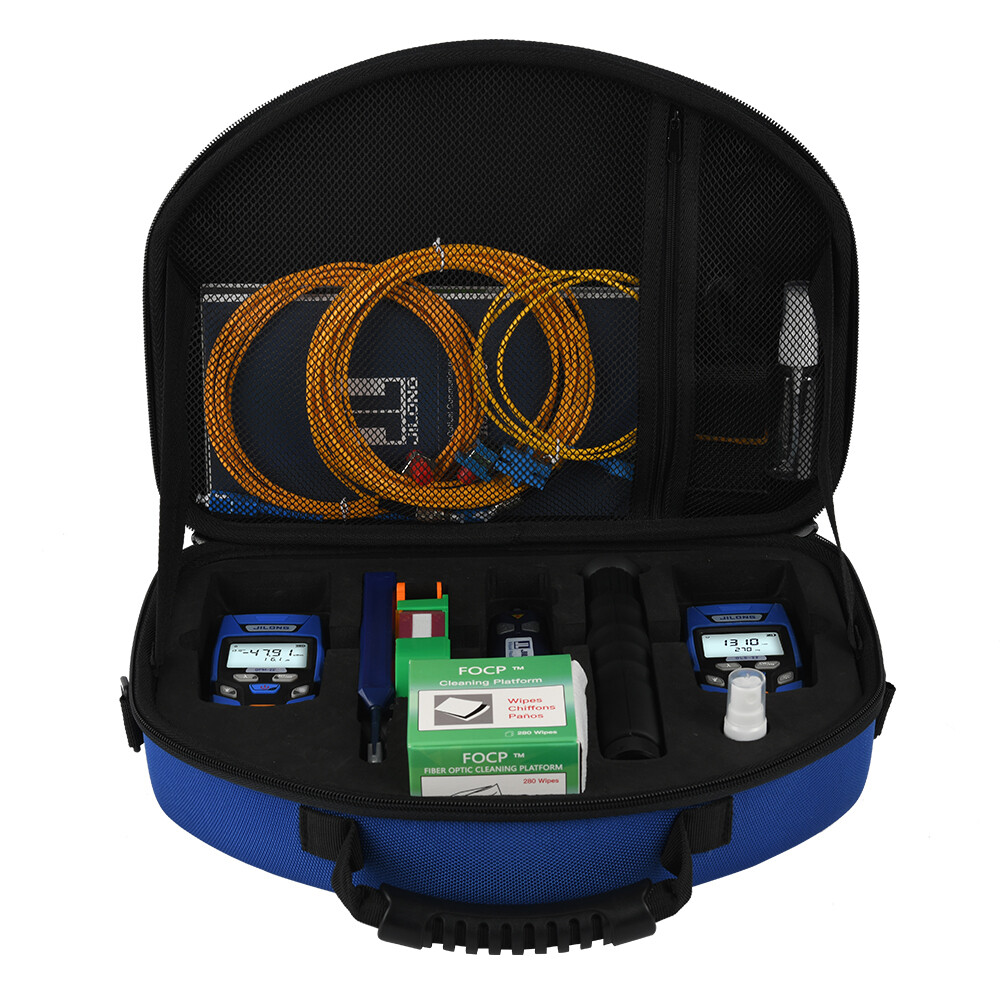 High End FTTH Optical Fiber Test Tool Kit Include OPM, OLS,VFL,Fiber Microscope