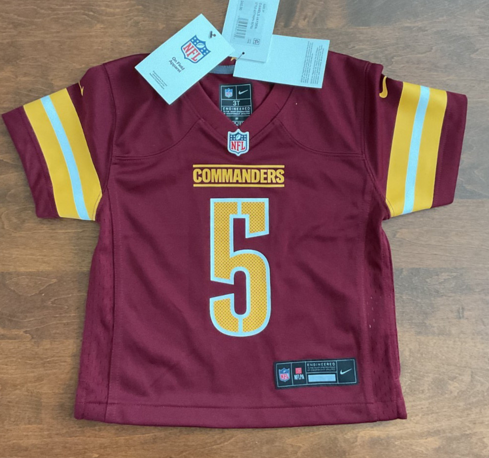 NEW Jayden Daniels Washington Commanders #5 Jersey-Nike 3T  SO CUTE_RETAIL $60