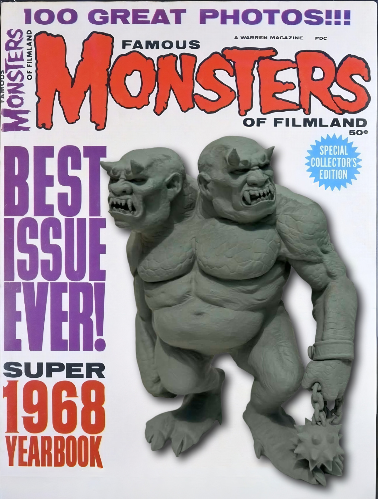 Galligantus - From Famous Monsters Of Filmland Yearbook 1968 - 10" 3D Print