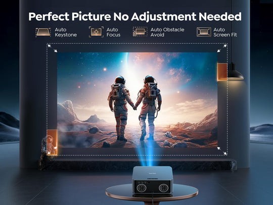Toptro Projector X9-4K with WiFi6 2Way Bluetooth 4K Decoding36W Dolby Audio/AP