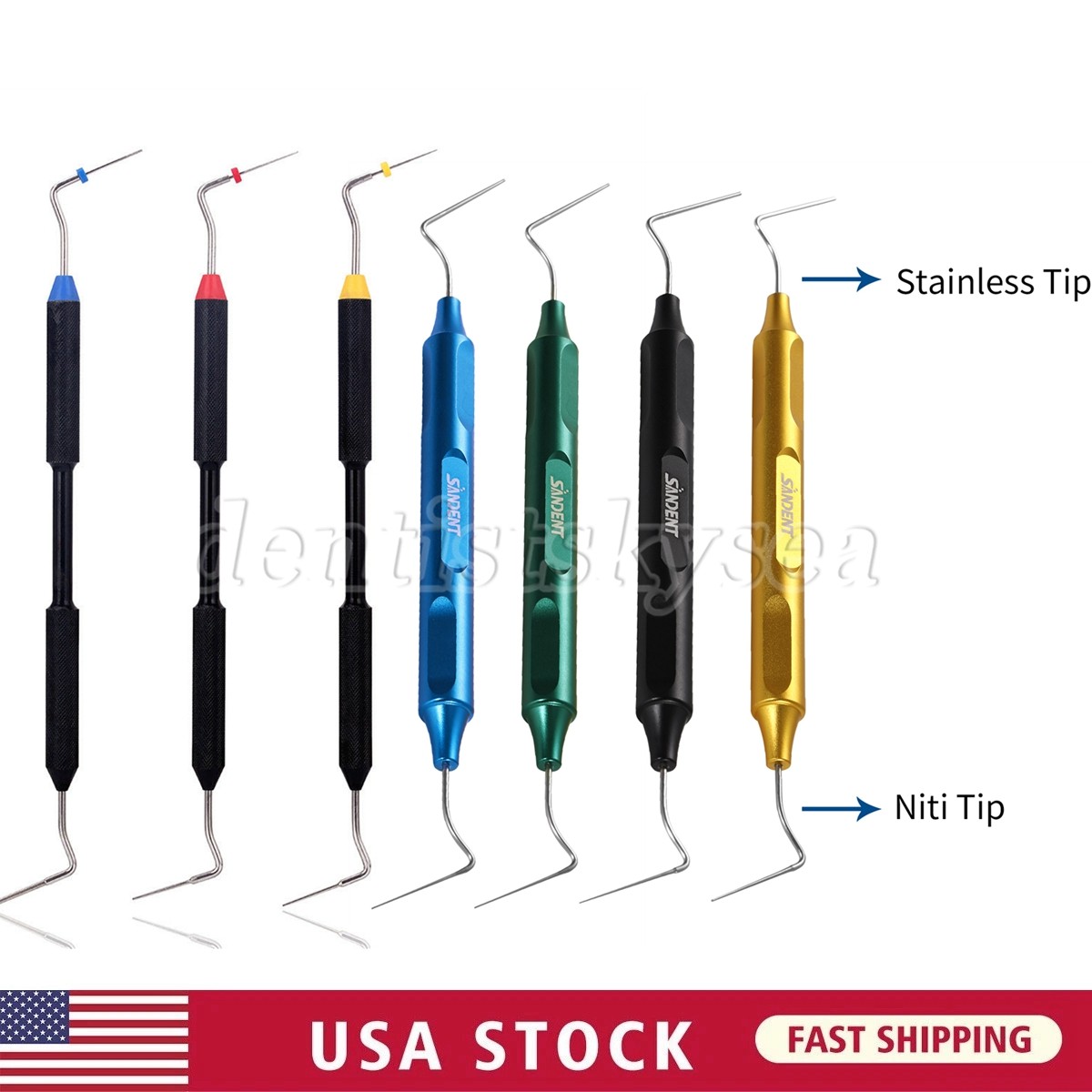 Dental Endodontic Hand Plugger NITI Tip Buchanan Root Fill Instrument 0/1/2#